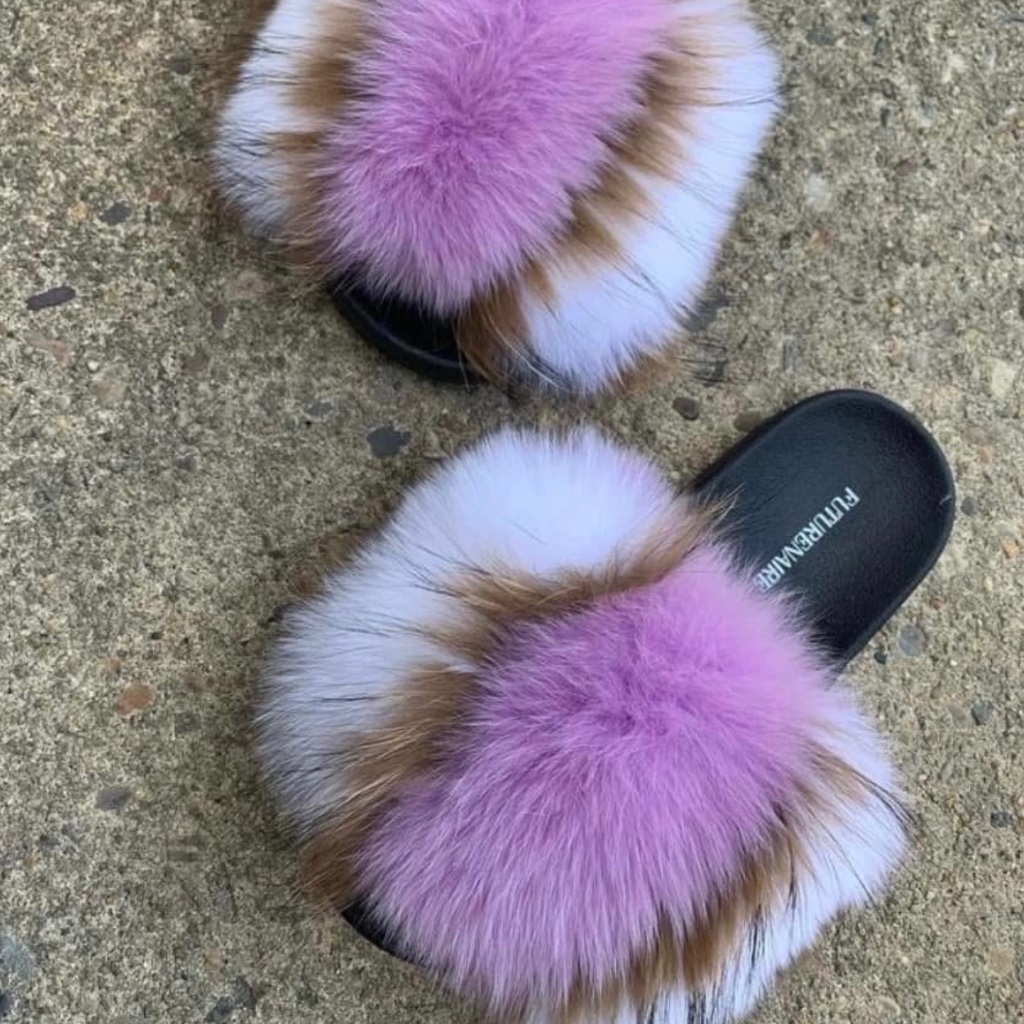 Purple Haze Real Fur Slides Sizes 859951011 Purple Haze Real Fur Slides Sizes 859951011